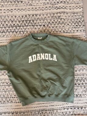 Adanola Olive Green Pullover Sweatshirt